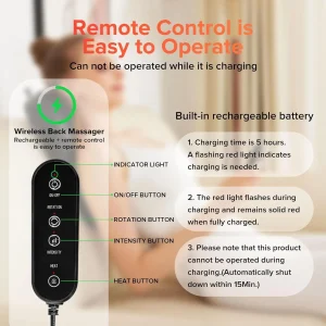 3D Heat Kneading Massager - Thumbnail Image 4