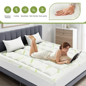 Bamboo Cooling Mattress Topper - Thumbnail Image 3