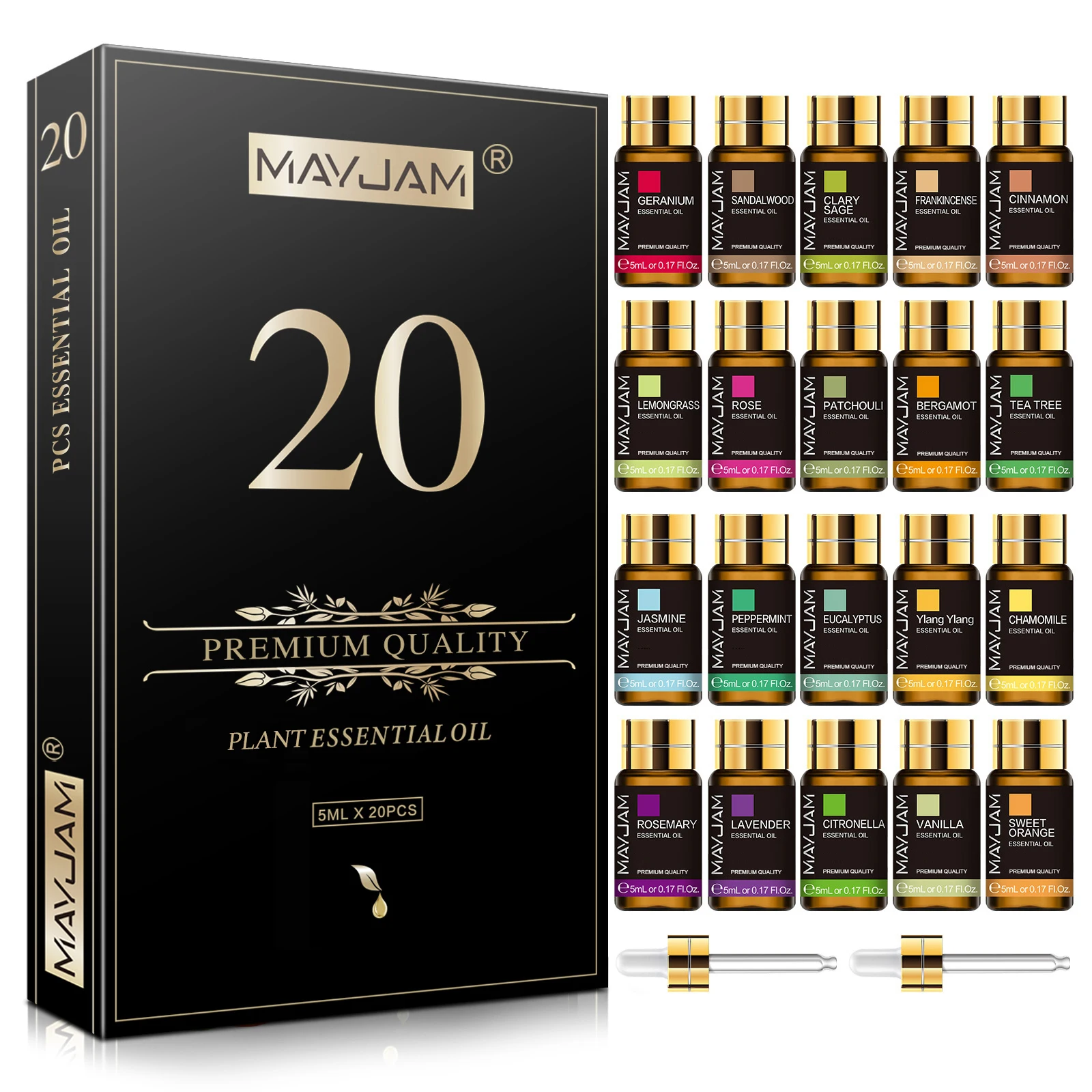 20-Piece Essential Oil Aromatherapy Set - Image 1