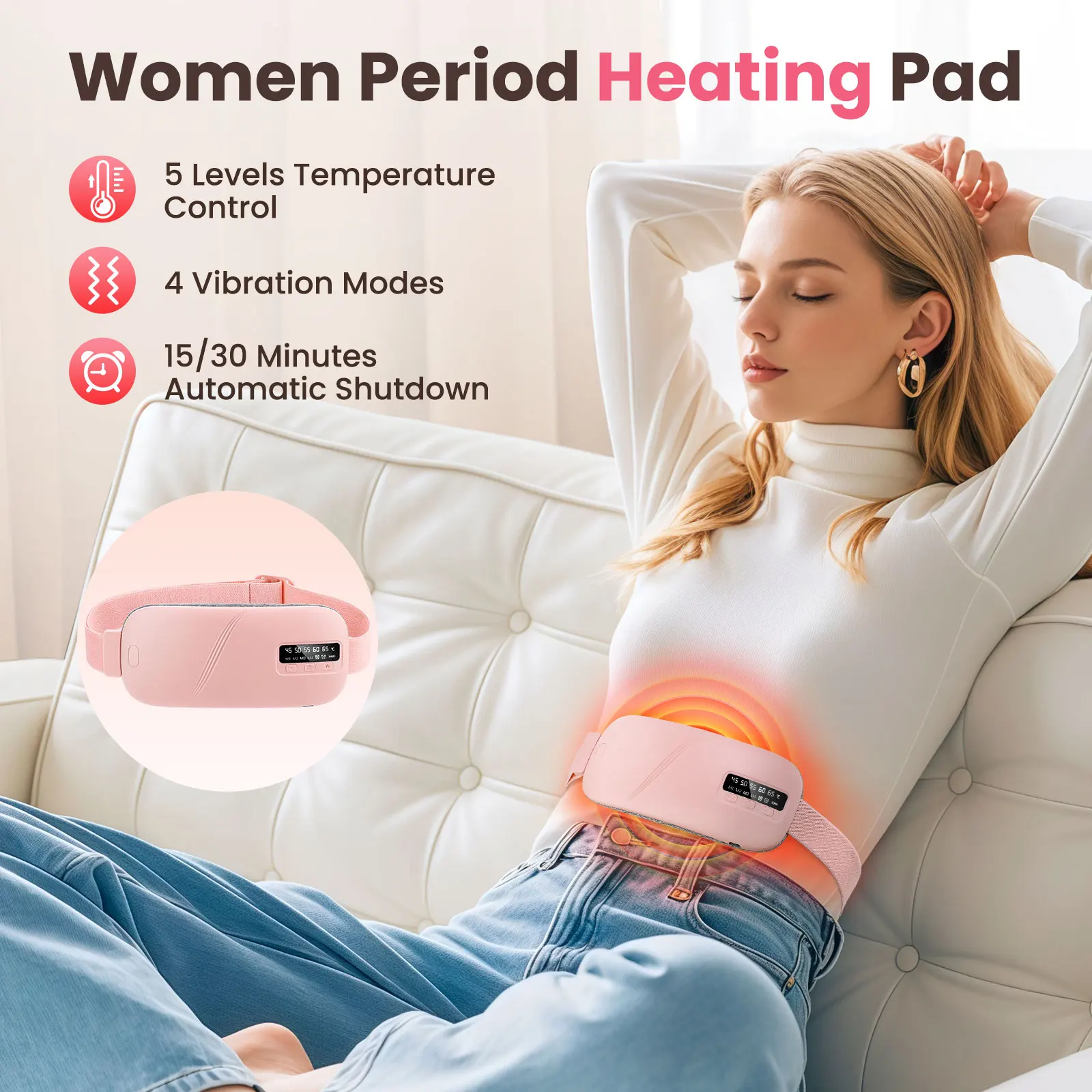 Heated Waist Massage Relief Belt - Image 2