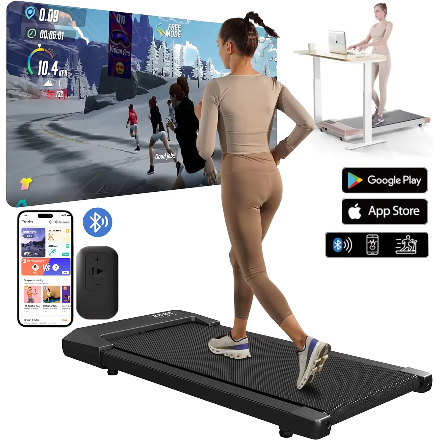 2-in-1 Home Treadmill - Image 1