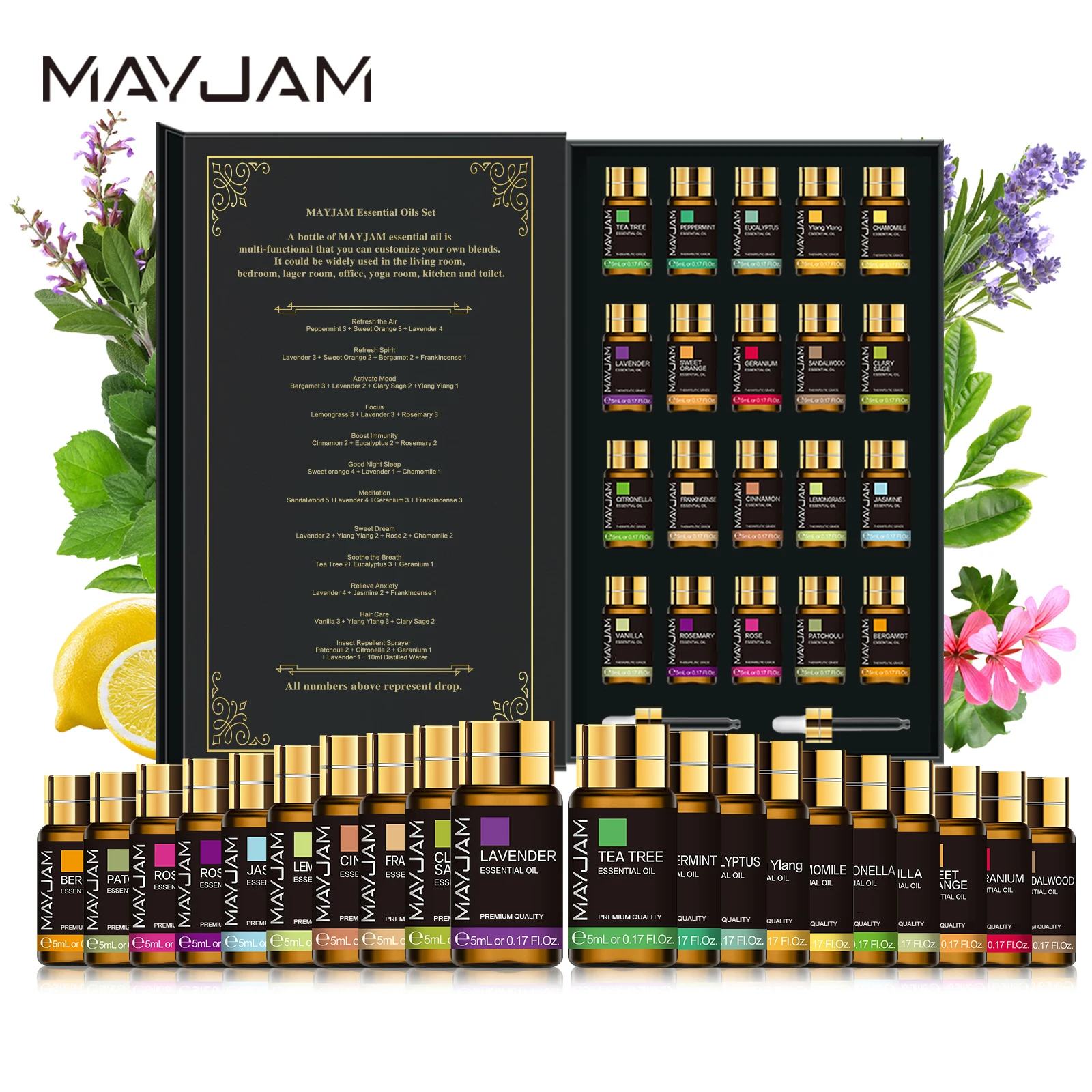 20-Piece Essential Oil Aromatherapy Set - Image 2